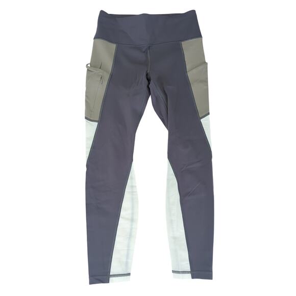 Athleta All In 7/8 Tight Compression‎ Leggings Mesh Side Pockets Women's Medium - Picture 1 of 9
